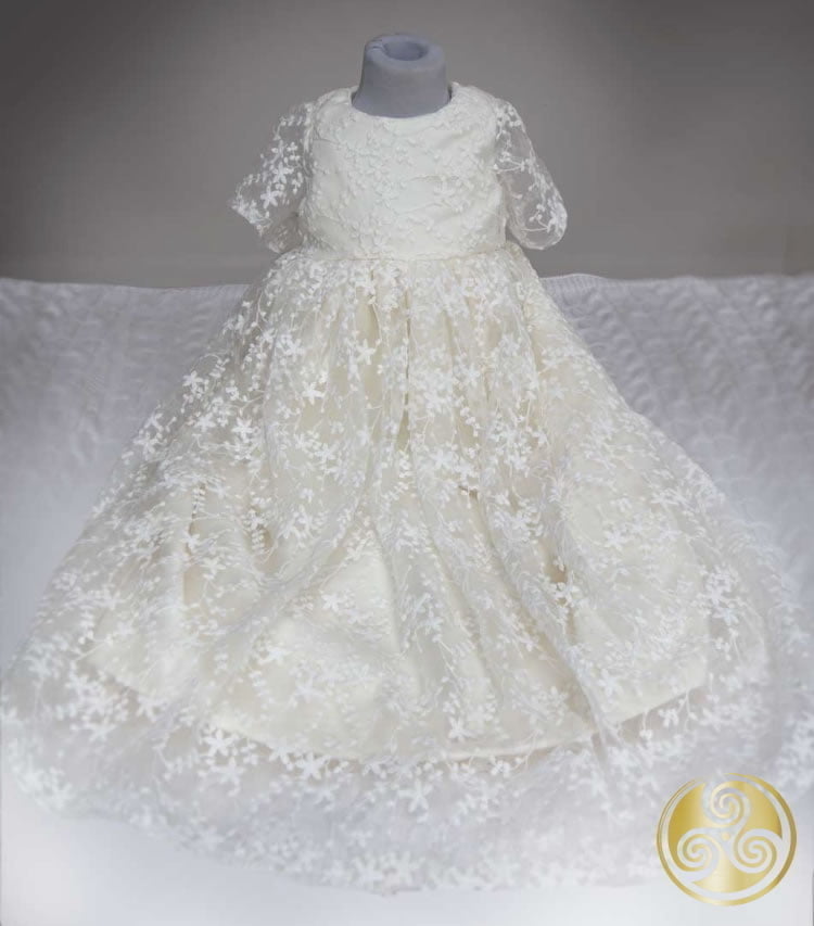Ivory Lace Christening Gown