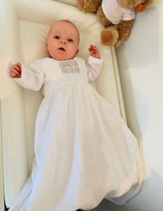 Irish Baptism Gown on baby